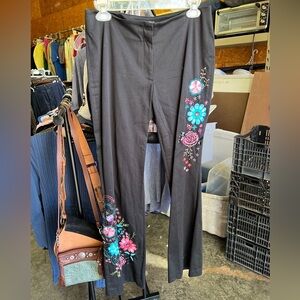 Beautiful beaded black pants. Very unique!